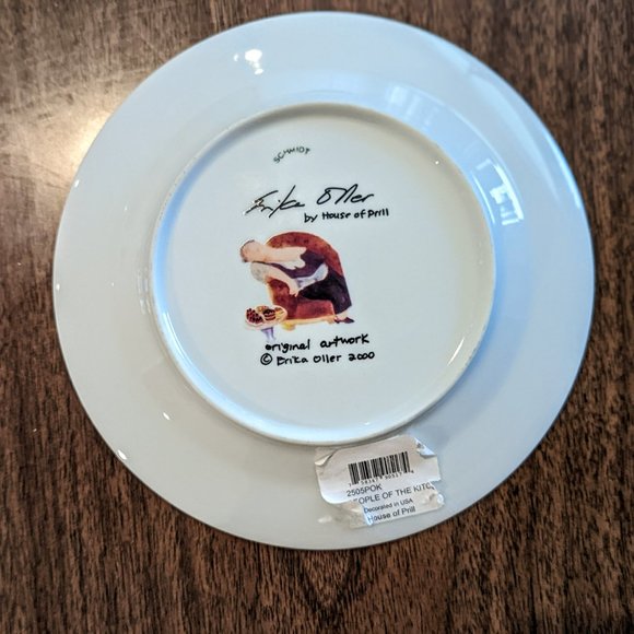 HOUSE OF PRILL Erika Oller “People Of The Kitchen” Salad Appetizer Dessert Plate - Picture 3 of 10